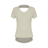 CAMISETA HOPE RESORT MANGA CURTA ENVELOPE - OFF WHITE